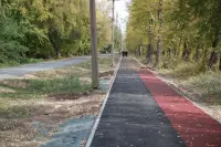 Резиновые покрытия в парках