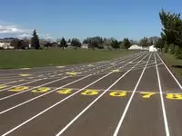 Нанесение спортивной разметки на площадки