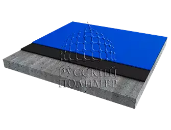 Бесшовное двухслойное покрытие R-Play Double из SBR гранул в нижнем слое и EPDM крошки в верхнем слое