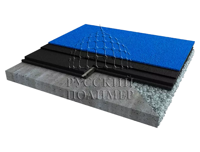 Каучуковое спортивное покрытие