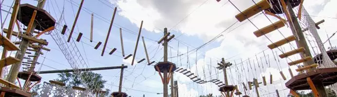Веревочный парк на улице и в тц